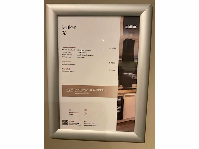 Schuller c fma fino matt-c avo avola eiland showroomkeuken met hoekwandopstelling en hoge kastenwand - afbeelding 58 van  59