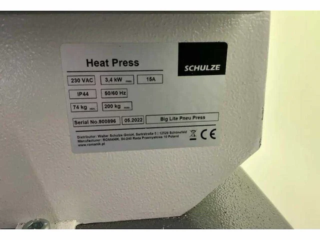 Schulze big line pneumatische pers – professioneel - afbeelding 8 van  16