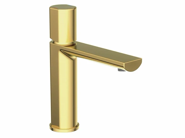Schütte 33617 new york wastafelarmatuur, goud met afvoergarnituur, mengkraan met pop-up ventiel - afbeelding 1 van  4