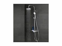 Schütte aquastar doucheset regendouche met plank douchesysteem met 5-voudig verstelbare handdouche chroom wit - afbeelding 2 van  3