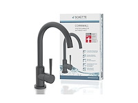 Schütte keukenkraan cornwall 360 graden draaibare waterkraan keuken mengkraan voor de gootsteen met eengreepsmengkraan antraciet mat