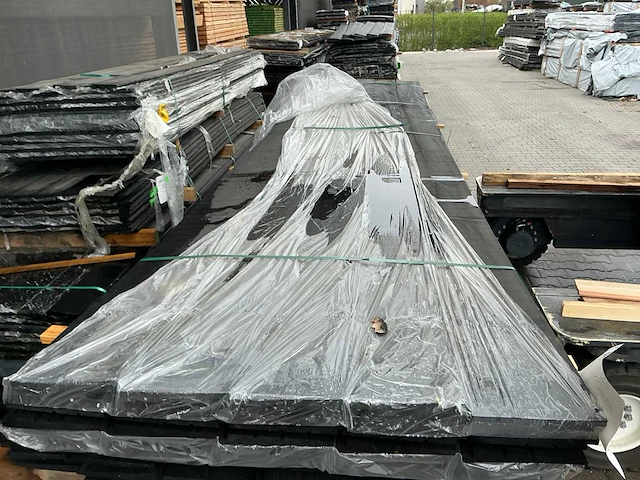 Schuttingplanken zwart gesoten 16x195mm, lengte 400cm (35x) - afbeelding 2 van  3