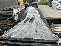 Schuttingplanken zwart gesoten 16x195mm, lengte 400cm (35x) - afbeelding 2 van  3