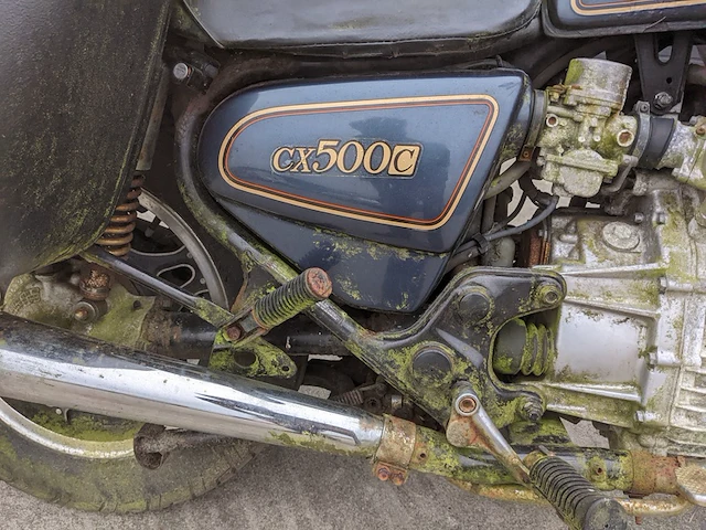 Schuurvondst motorfiets, honda, cx 500 e/500, 1979 - afbeelding 56 van  115