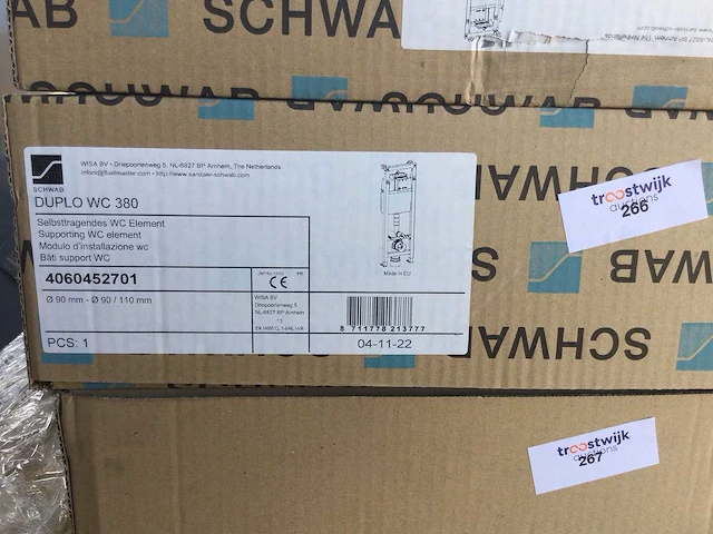 Schwab - duplo wc 380 - inbouwreservoir smal 36 cm. - afbeelding 2 van  4