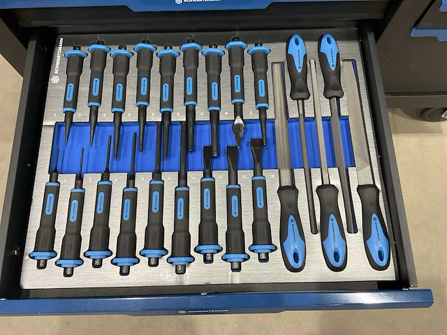Schwartzmann professionele gereedschapswagen met gereedschap - afbeelding 13 van  19