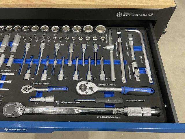 Schwartzmann professionele gereedschapswagen met gereedschap - afbeelding 8 van  19