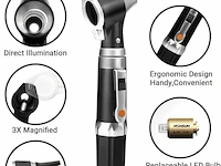 Scian ear scope-otoscoop met led licht - 3x vergroting diagnostische mini-oor-otoscoop - afbeelding 2 van  3