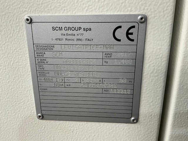 Scm - 2017 - dmc sd 60 rcs 110 - breedbandschuurmachine - afbeelding 3 van  13