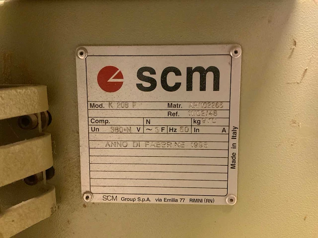 Scm - k-208 p - kantaanlijmmachine - 1998 - afbeelding 4 van  23