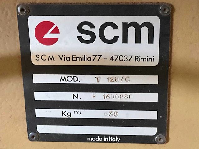 Scm t120c tafelfreesmachine / spindelfreesmachine - afbeelding 5 van  13