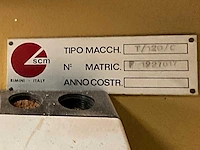 Scm t120c tafelfreesmachine / spindelfreesmachine - afbeelding 6 van  15