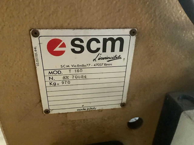 Scm t160 tafelfreesmachine - afbeelding 2 van  10