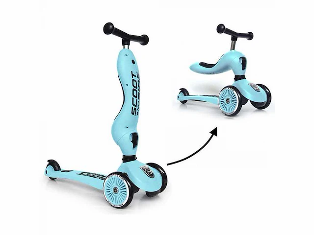 Scoot&ride highwaykick 1 blueberry - afbeelding 1 van  3