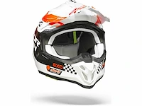 Scorpion vx-16 evo air soul white-red motorhelm (11x) - afbeelding 4 van  6