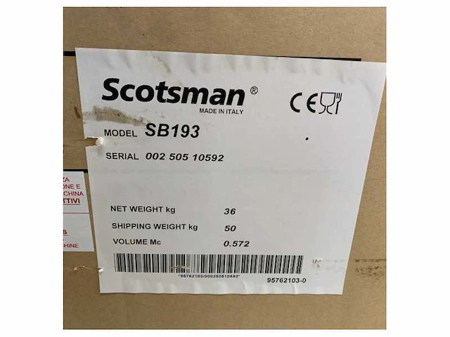 Scotsman sb193 129 kg ice holding tank - afbeelding 3 van  8