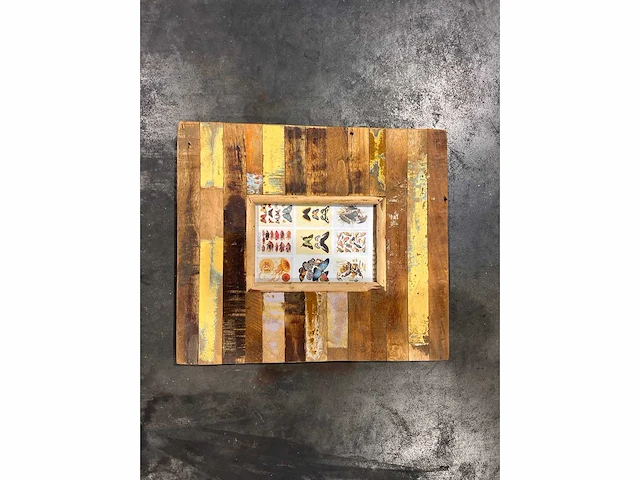 Scrapwood fotolijst 34x30 cm. - afbeelding 1 van  2