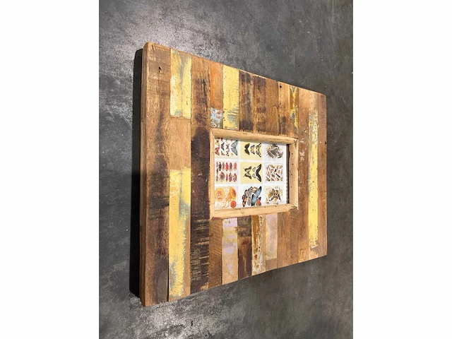 Scrapwood fotolijst 34x30 cm. - afbeelding 2 van  2