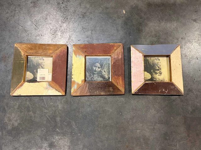 Scrapwood fotolijst (3x) - afbeelding 1 van  2