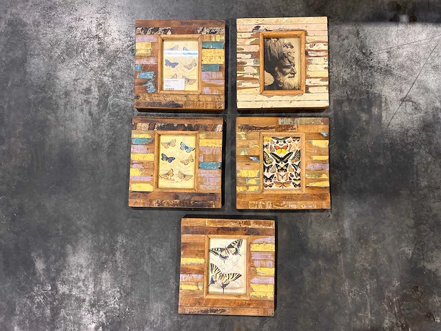 Scrapwood fotolijst (5x) - afbeelding 1 van  4