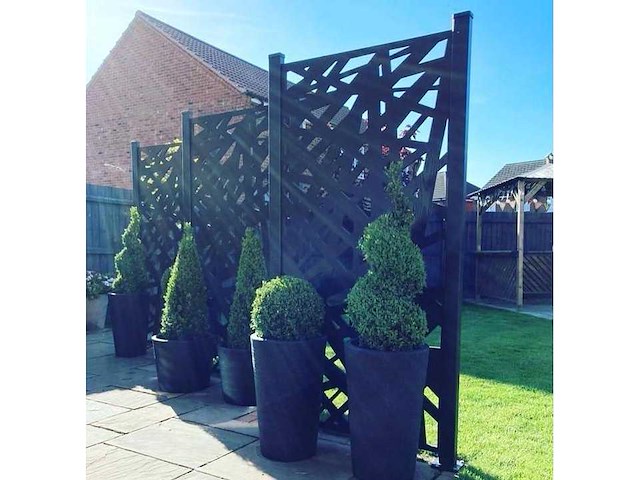 Screens composiet terrasscherm 180x90 cm (2x) - afbeelding 4 van  5