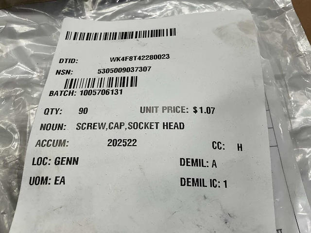 Screw socked head (90x) - afbeelding 5 van  5