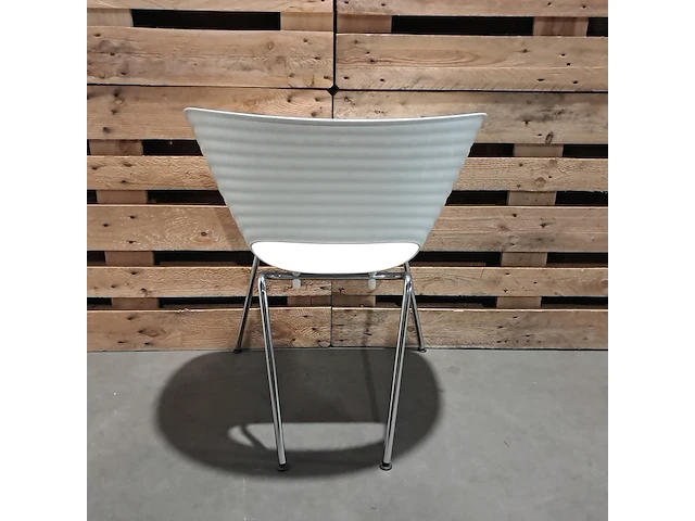 Sculpturale stoel vitra., tom vac, wit | chroom, design ron arad - afbeelding 4 van  7