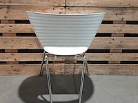 Sculpturale stoel vitra., tom vac, wit | chroom, design ron arad - afbeelding 4 van  7