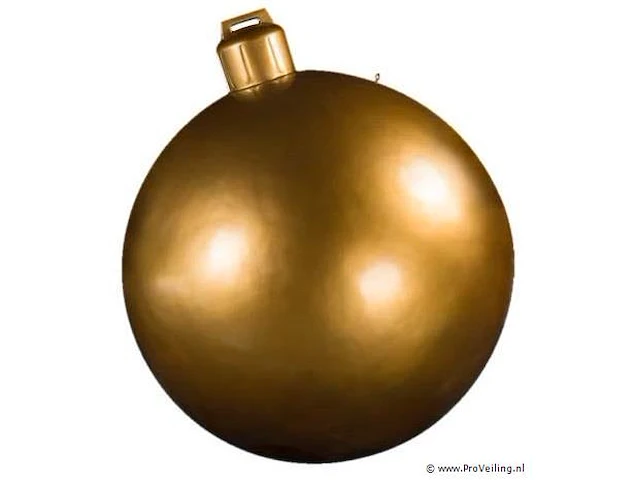 Sculpture van glasvezel, kerstbal - afbeelding 1 van  1