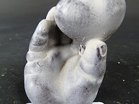 Sculptuur hart in hand - afbeelding 1 van  3