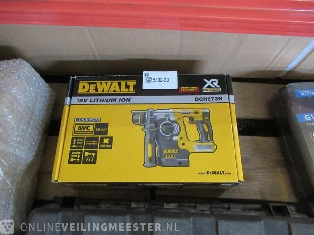 Sds accu boorhamer (body) dewalt, dch 273 - afbeelding 3 van  3