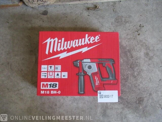 Sds accu boorhamer (body) milwaukee, m18-bh-0 - afbeelding 2 van  2