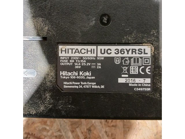 Sds boormachine (accu), hitachi, dh25dl, groen, 2015 - afbeelding 11 van  11