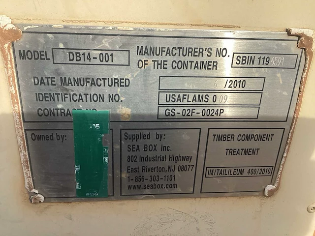 Sea box inc. sb94905 legercontainer - afbeelding 7 van  7