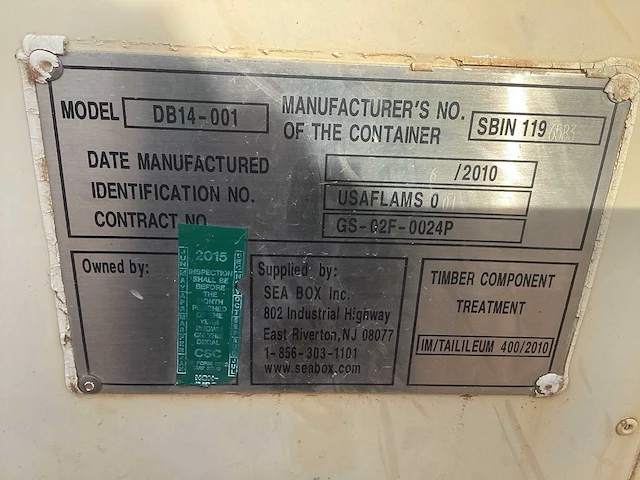 Sea box inc. sb94905 legercontainer - afbeelding 7 van  7