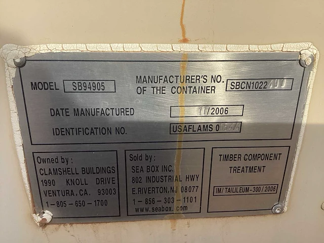 Sea box inc. sb94905 legercontainer - afbeelding 7 van  7