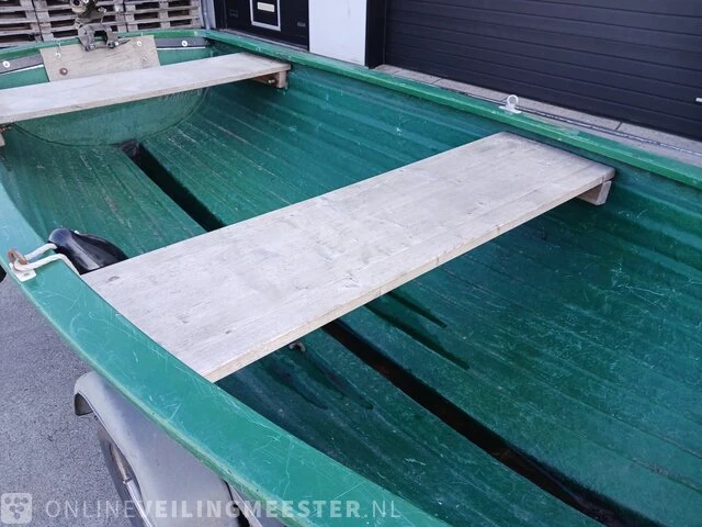 Seafiber 350 inl trailer en johnson 4 pk seafiber, 350, groen - afbeelding 3 van  22