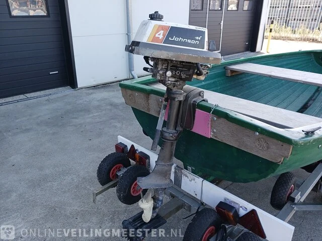 Seafiber 350 inl trailer en johnson 4 pk seafiber, 350, groen - afbeelding 5 van  22