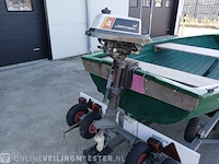 Seafiber 350 inl trailer en johnson 4 pk seafiber, 350, groen - afbeelding 5 van  22