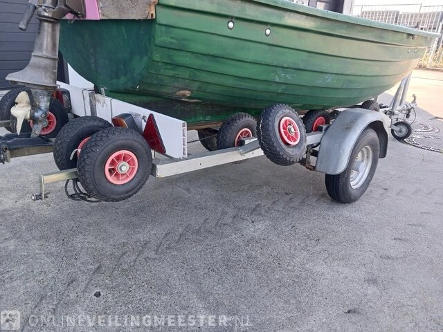 Seafiber 350 inl trailer en johnson 4 pk seafiber, 350, groen - afbeelding 10 van  22