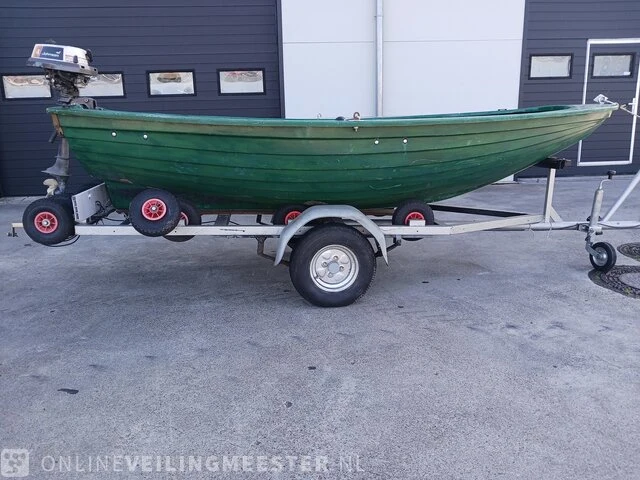 Seafiber 350 inl trailer en johnson 4 pk seafiber, 350, groen - afbeelding 11 van  22