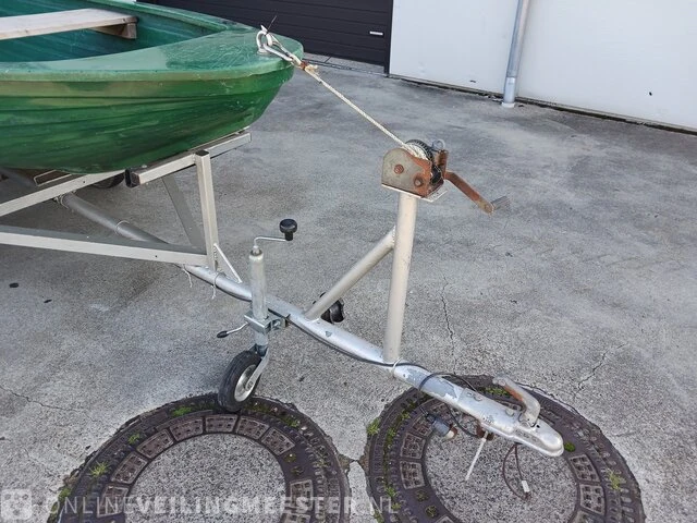 Seafiber 350 inl trailer en johnson 4 pk seafiber, 350, groen - afbeelding 13 van  22