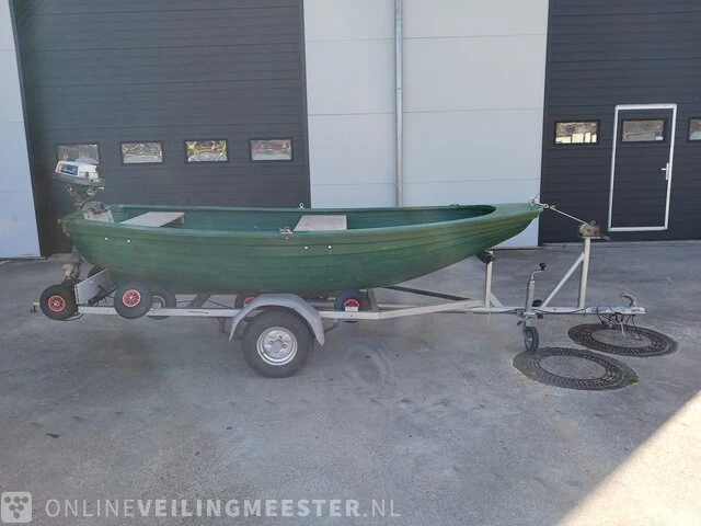 Seafiber 350 inl trailer en johnson 4 pk seafiber, 350, groen - afbeelding 12 van  22