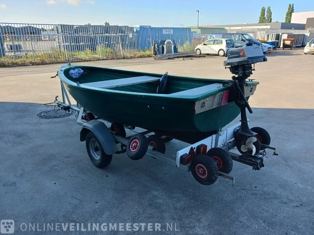 Seafiber 350 inl trailer en johnson 4 pk seafiber, 350, groen - afbeelding 18 van  22