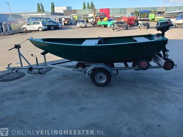 Seafiber 350 inl trailer en johnson 4 pk seafiber, 350, groen - afbeelding 19 van  22