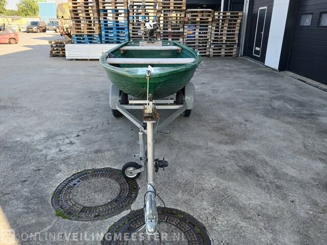 Seafiber 350 inl trailer en johnson 4 pk seafiber, 350, groen - afbeelding 21 van  22