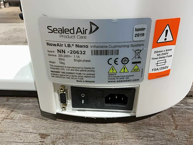 Sealedair newair ib nano overige verpakkingsmachines - afbeelding 4 van  4