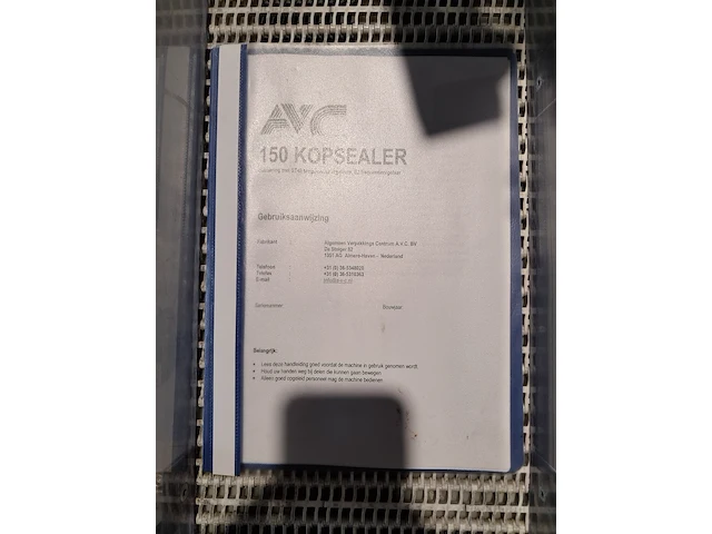 Sealmachine, avc, 150ls - afbeelding 19 van  27