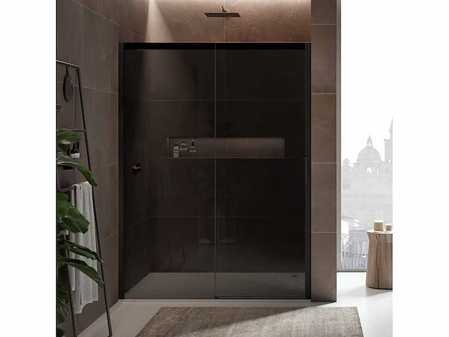 Sealskin acqua 5000 schuifdeur 2-delig voor nis, linkerdeel vast (incl. soft open close systeem) 140x200cm - afbeelding 2 van  10