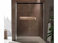Sealskin acqua 5000 schuifdeur 2-delig voor nis, linkerdeel vast (incl. soft open close systeem) 140x200cm - afbeelding 1 van  10